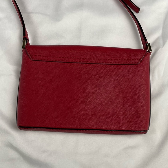 Kate Spade RED Leather Newbury Lane Sally Crossbody Bag with Gold hardware - Picture 4 of 7